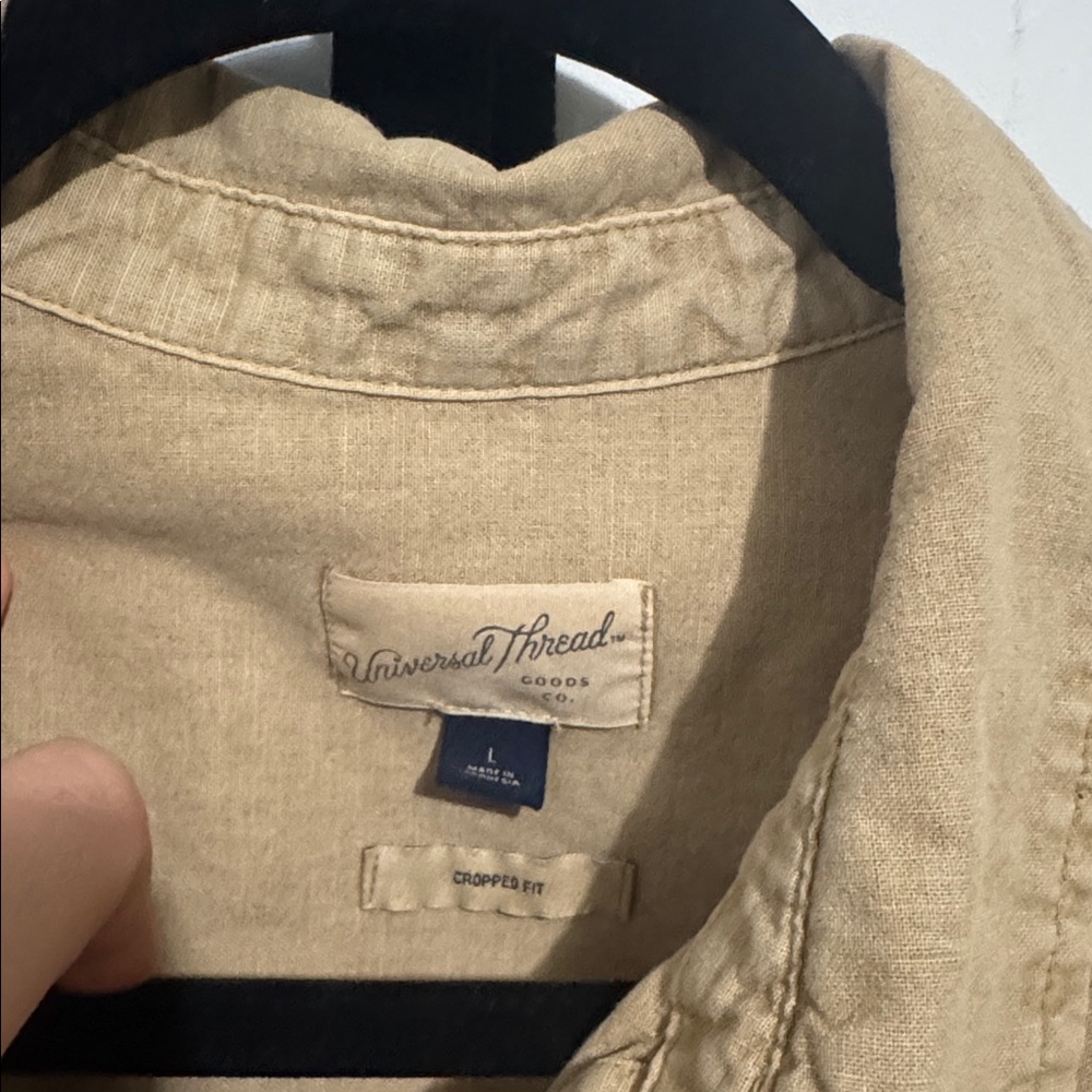 Target Universal Thread Cropped Button Up - image 3